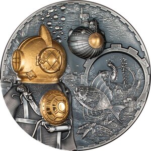 Monnaie NAUTILUS Steampunk 1 Kg Kilo Argent 100$ Cook Islands 2024 (PRÉCOMMANDE)