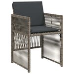 vidaXL Ensemble de salle à manger pour jardin 5 Pièces Gris Poly rotin