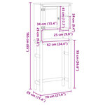 vidaXL Armoire pour machine à laver salle de bain Corona pin massif