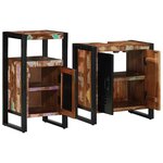 vidaXL Ensemble de mobilier de salle de bain avec étagère 2 Pièces