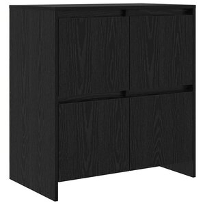 vidaXL Buffet Chêne noir 70 x 41 x 75 cm Bois d'ingénierie