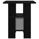 vidaXL Table de chevet avec tiroir 2 Pièces Chêne noir 41 x 40 x 45 cm