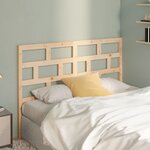 vidaXL Tête de lit 126x4x100 cm Bois massif de pin