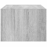 vidaXL Meuble TV avec lumières LED sonoma gris 75x35 5x25 cm