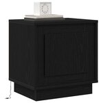 vidaXL Cabinet de chevet 2 Pièces Noir 44 x 34 5 x 45 cm