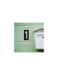 THIRARD - Plaque de signalisation 1  marquage blanc sur fond noir  panneau ABS à visser  56x120mm