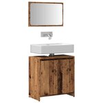 vidaXL Ensemble de meubles salle de bain 2 Pièces bois d'ingénierie