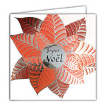 Carte Joyeux Noël avec Enveloppe Blanche 15x15cm