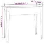 vidaXL Jardinière 100 5x40 5x90 cm Acier galvanisé