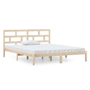 vidaXL Cadre de lit sans matelas bois massif
