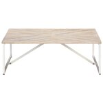 vidaXL Table basse 110x110x36 cm Bois de manguier solide