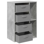 vidaXL Buffet Gris béton 60 x 33 5 x 84 cm