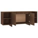 vidaXL Meuble TV chêne marron 130x35x50 cm bois d'ingénierie