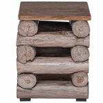 vidaXL Tabouret Naturel 30 x 30 x 38 cm Bois de teck massif