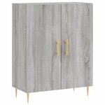 vidaXL Buffet sonoma gris 69 5x34x90 cm bois d'ingénierie