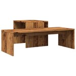 vidaXL Table basse vieux bois 100x48x40 cm bois d'ingénierie