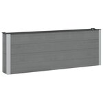 vidaXL Jardinière surélevée Noir 200 x 30 x 72 cm WPC et Aluminium