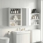vidaXL Armoire murale de salle de bain Blanc 40 x 10 x 50 cm