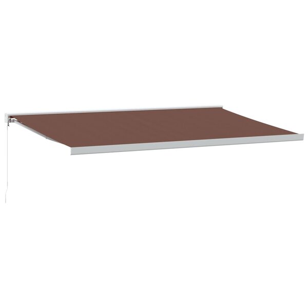 vidaXL Auvent manuel rétractable marron 500x300 cm