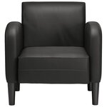 vidaXL Chaise de canapé avec accoudoirs noir 54 cm similicuir