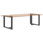 vidaXL Pieds de table à manger en forme de T  2 pièces  anthracite  100 x 35 x (72-73) cm  acier