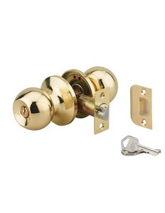 THIRARD - Serrure horizontale tubulaire en applique double entrée pour porte d'entrée  axe réglable  doré  3 clés - THIRARD