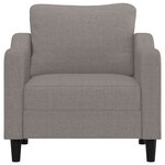 vidaXL Fauteuil Taupe 60 cm Tissu