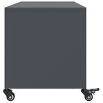 vidaXL Meuble TV anthracite 100 5x39x43 5 cm acier
