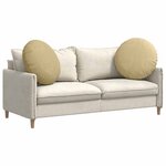 vidaXL Coussins de siège 2 Pièces Vert gris Ø 80 cm