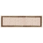 vidaXL Coureur de Tapis MARSA Noir 100 x 350 cm Polyester et PVC