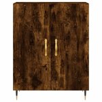 vidaXL Buffet chêne fumé 69 5x34x90 cm bois d'ingénierie