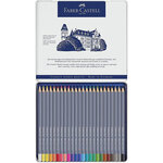 étui métal de 24 Crayons de couleur aquarellables GOLDFABER FABER-CASTELL