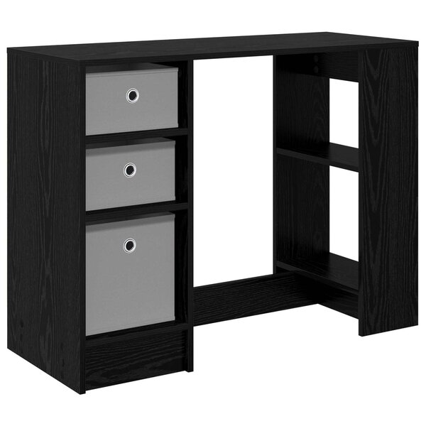 vidaXL Bureau Chêne noir 100 x 40 x 75 cm Bois d'ingénierie
