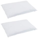vidaXL Ensemble de Duvet avec oreiller 3 Pièces Blanc Plume de canard