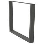 vidaXL Pieds de table à manger en forme de V 2 pièces Anthracite 100 x (72-73 3) cm Acier