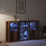 vidaXL Buffet Bois ancien 181.5 x 37 x 100 cm Bois d'ingénierie