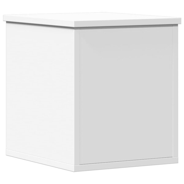 vidaXL Boîte de rangement blanc 30x35x35 cm bois d'ingénierie