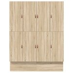 vidaXL Cadre de lit avec rangement Chêne Sonoma 236.5 x 200 x 31.5 cm