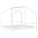vidaXL Cadre de lit d'enfant blanc 2x(90x200) cm bois de pin massif
