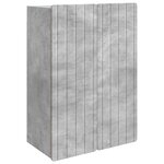 vidaXL Armoire Murale Gris béton 66 x 34 5 x 92 cm Bois d'ingénierie