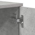 vidaXL Cadre de lit de rangement Gris béton 75x190 cm