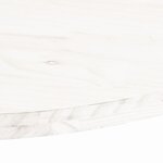 vidaXL Dessus de table blanc 80x40x2 5 cm bois de pin massif ovale