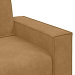 vidaXL Canapé à 3 places Marron 180 cm Velours