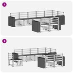 vidaXL Ensemble de canapés d'extérieur 8 pc Polyester