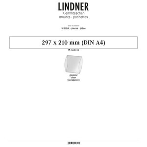 Bandes double soudure 297 x 210 mm pour grands blocs A4. Fond - Transparent