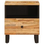 vidaXL Armoire de lit Marron 40 x 33 x 46 cm Bois de mangue massif