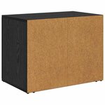 vidaXL Cabinet de chevet Chêne noir 35 x 60 x 50 cm Bois d'ingénierie