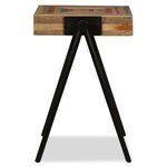 vidaXL Table d'appoint Teck massif de récupération