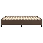 vidaXL Cadre de lit sans matelas marron 140x190 cm similicuir