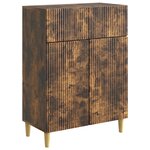 vidaXL Buffet Chêne fumé 66 x 34 5 x 90 cm Bois d'ingénierie